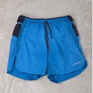 Patagonia shorts men strider Pro size small Blue running atletic